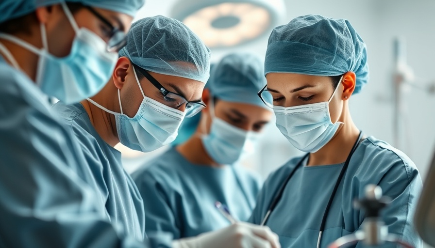 Healthcare volunteers in surgical masks working in a hospital abroad.