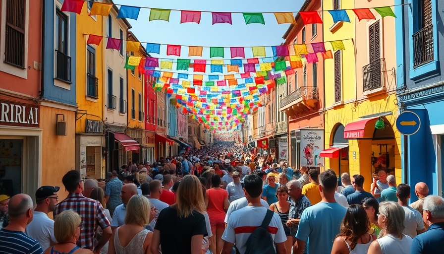 Festival del Maro celebrated on a vibrant, festive street.