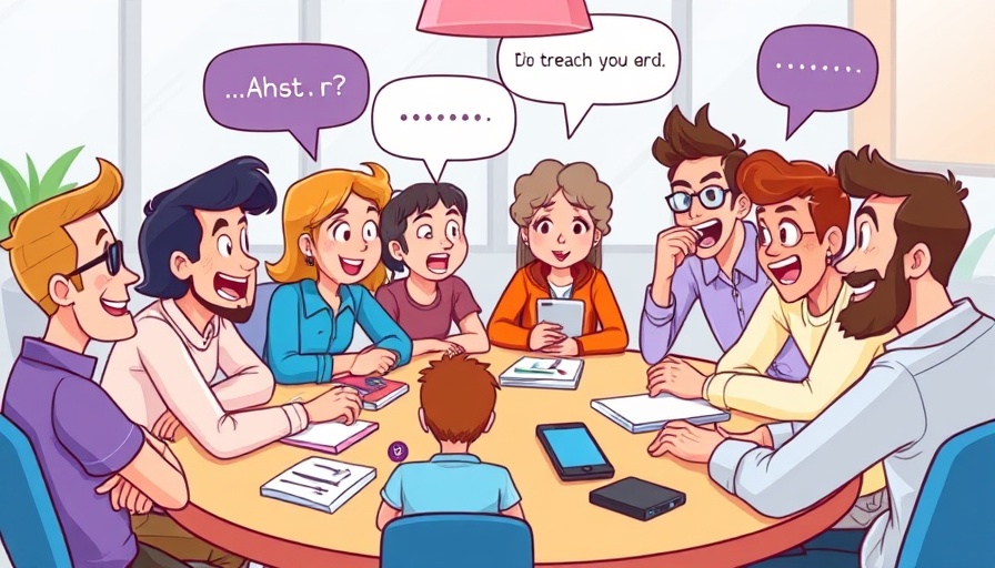 Animated group conversation with sound localization visualization