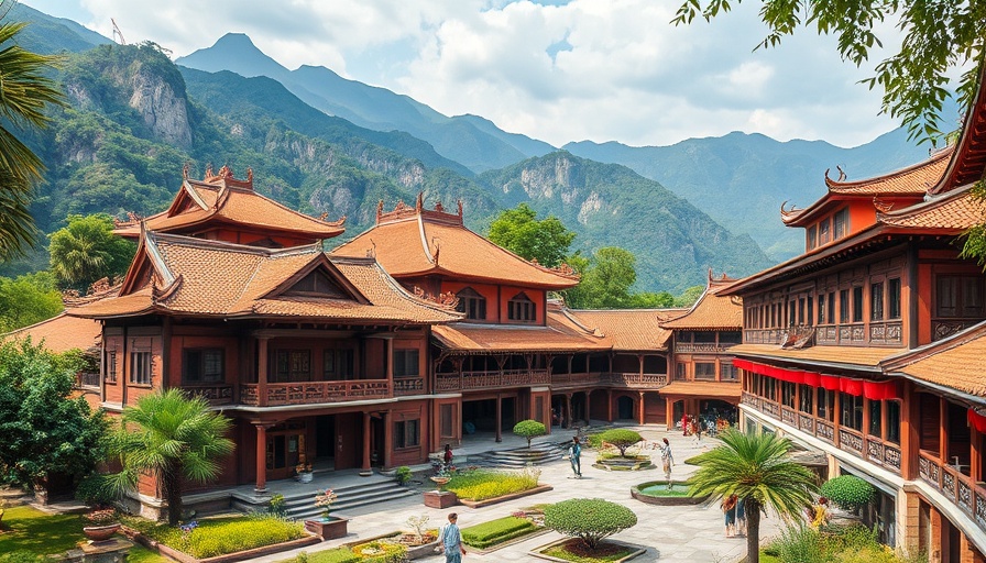 Yen Tu Complex UNESCO recognition site with traditional architecture