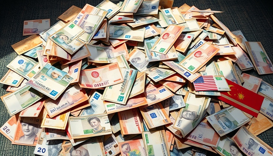 Global currency notes symbolizing podcast monetization opportunities.