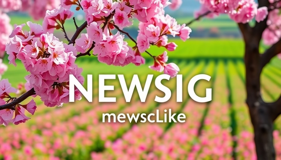 Newsletter about sustainable travel in the Greater Mekong Subregion with pink blossoms.