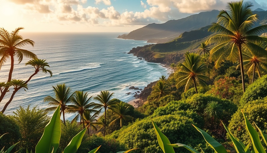 Hawaii green tax for sustainable tourism concept with lush tropical landscape.