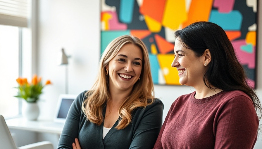 Women in medical office with modern weight loss solutions.