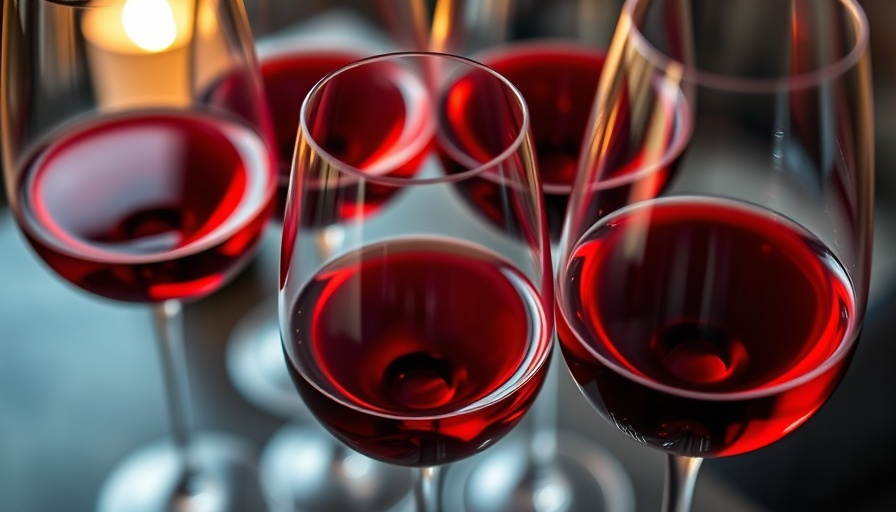 Rich red wine in glasses highlighting health benefits of red wine over white wine.