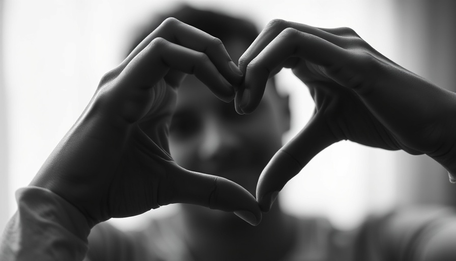 Monochrome hands forming heart shape, best essential oil for skin concept.