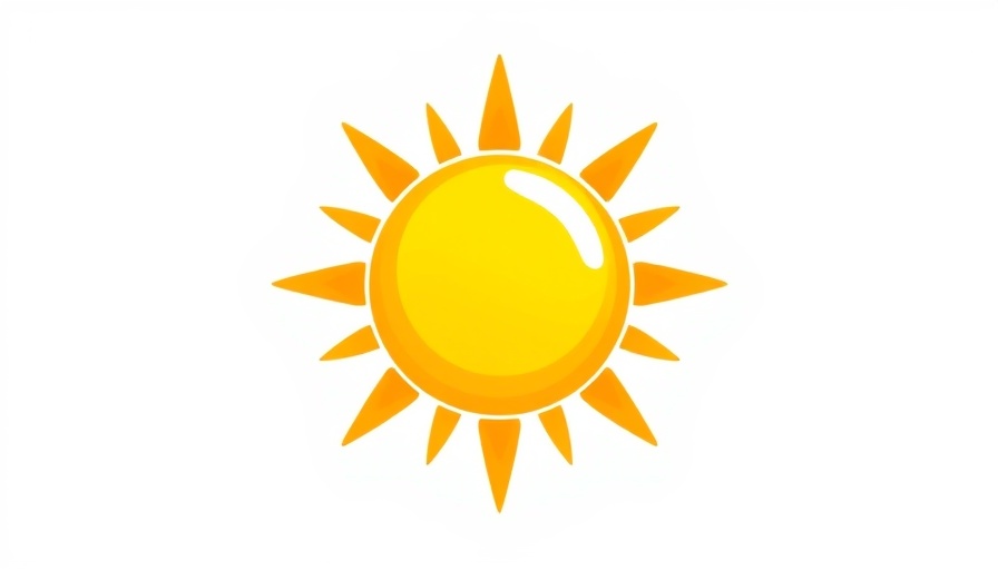 Stylized sun icon symbolizing warmth and positivity in mental health.