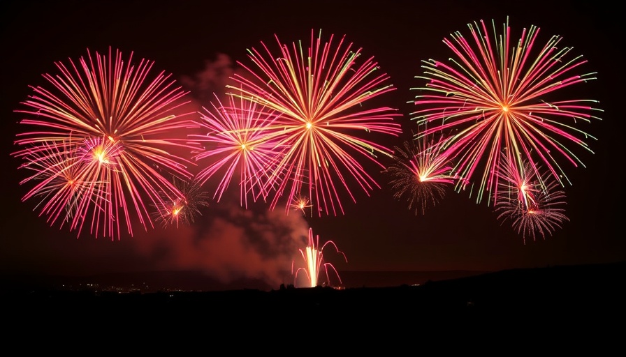 Fireworks display in Missouri night sky, illustrating regulations.