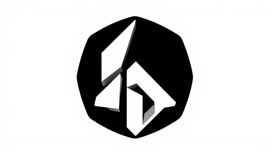 Modern minimalist geometric logo in black and white.