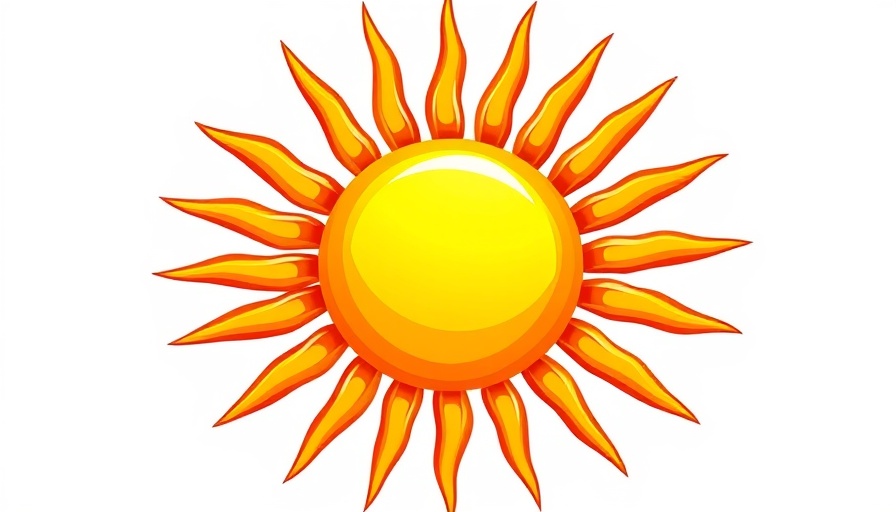 Abstract sun emblem representing strategic radioisotopes in Missouri.