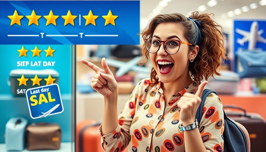 Travel accessories with star ratings and last day sale tag, Amazon Travel Finds.