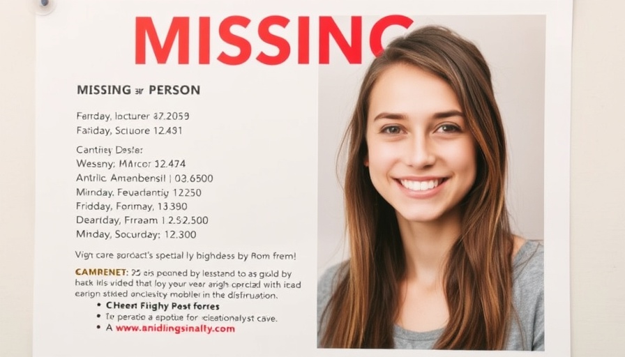 Poster of missing 18-year-old in Dayton, with descriptive details.