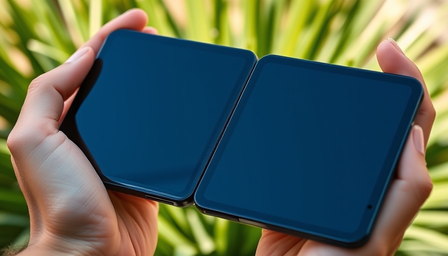 Google Pixel 10 Pro Fold close-up comparison outdoors.