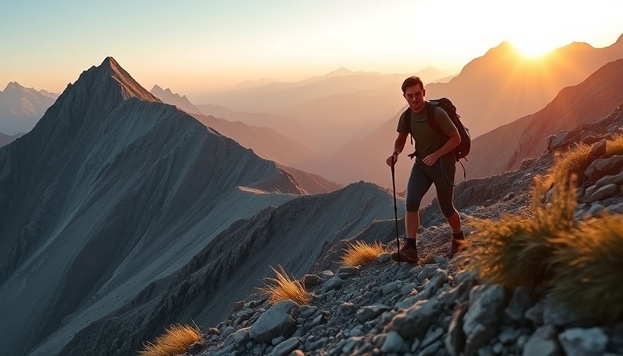 Hiker strides confidently in rocky terrain, 89-hour challenge.