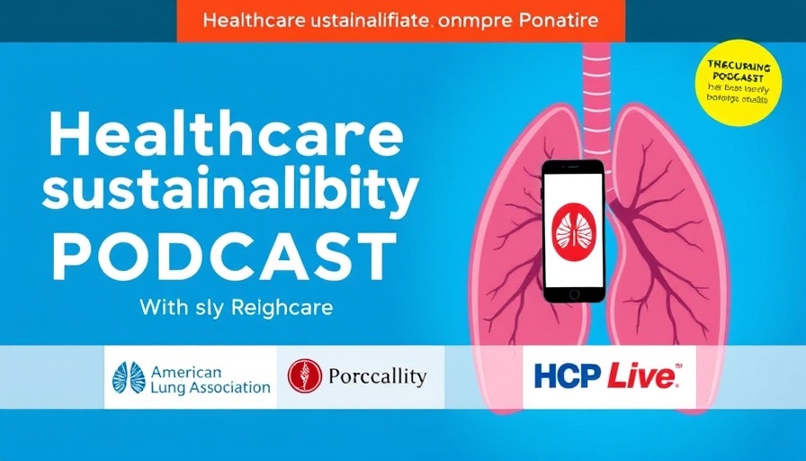 Podcast cover discussing healthcare sustainability on Lungcast Episode 62.