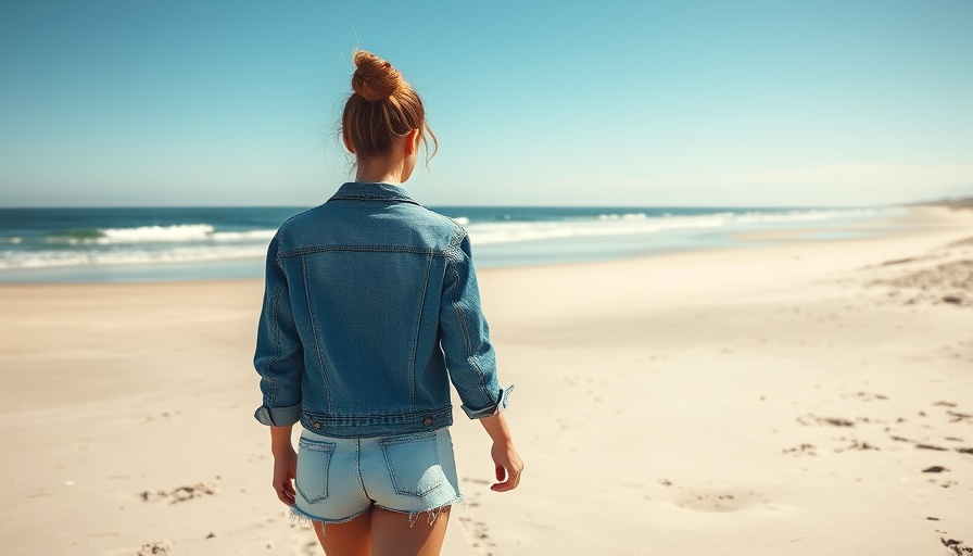 Day in the Life of a GC Student: Beach walk scene.