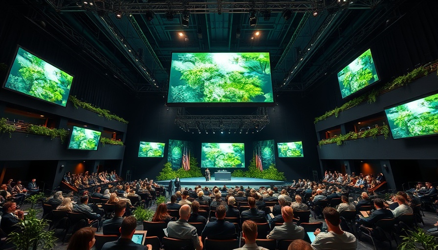 WEF CEO Alliance meeting on low-carbon economy in a large conference room.