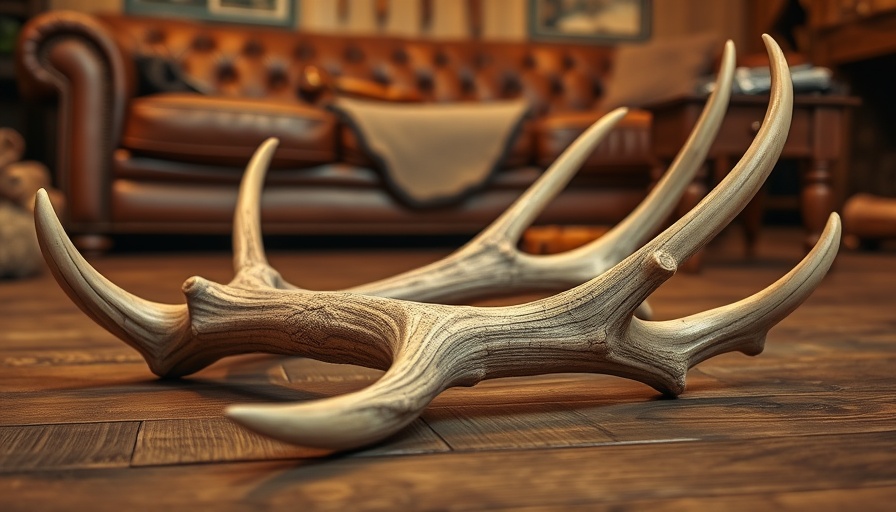 New archery world-record elk antler in rustic indoor setting.