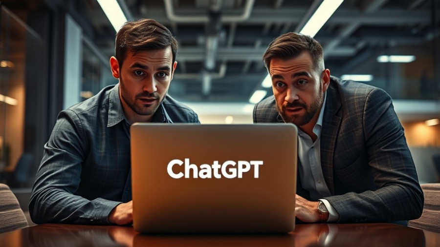 ChatGPT E-commerce transformation scene with surprised and intrigued expressions.