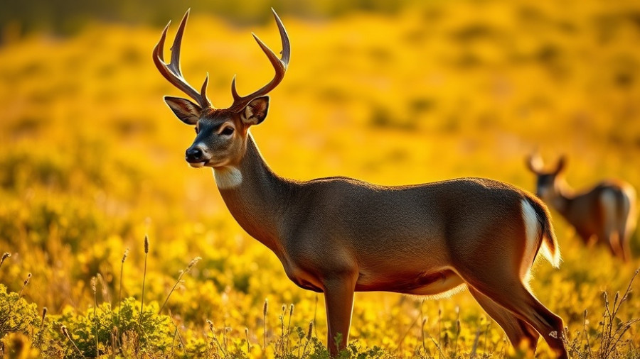 Columbia Blacktail deer in a sunlit meadow, highlighting hunting challenges.