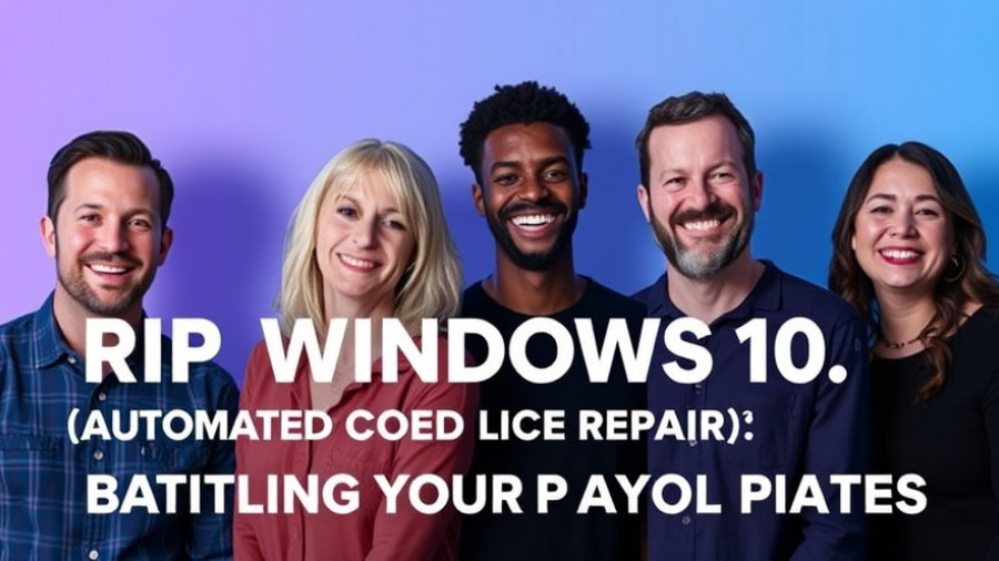 Podcast episode thumbnail discussing Windows 10 end of life and cybersecurity.