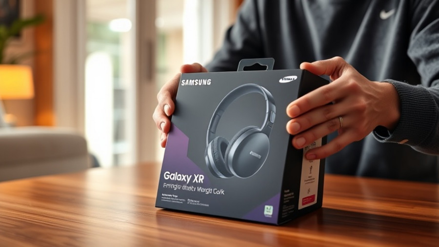 Unboxing Samsung’s Galaxy XR Headset showing detailed packaging.