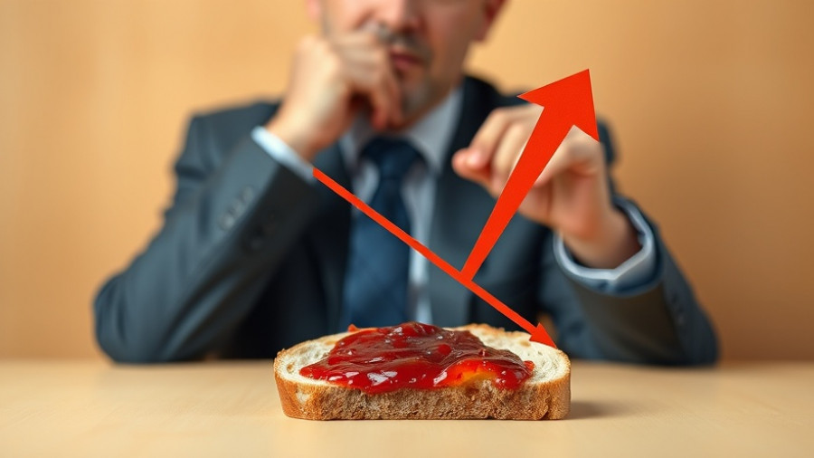 Businessman analyzing breakfast trends, signifying healthy breakfast choices.
