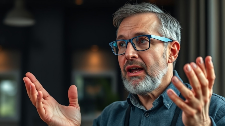 Middle-aged man discussing how to get rid of microplastics in the body.