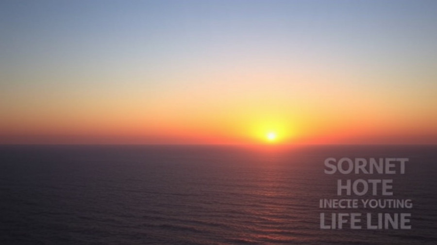 Serene sunset with inspirational quote on holistic living.