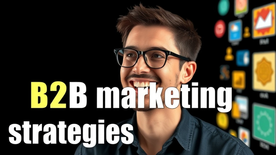 Person in glasses discussing B2B marketing strategies for 2026.