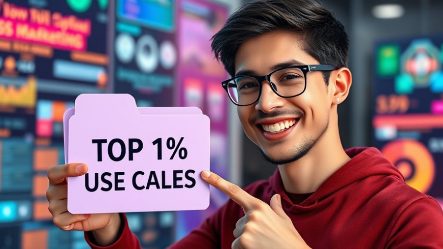 ChatGPT Use Cases in Marketing highlighted by young male with glasses.