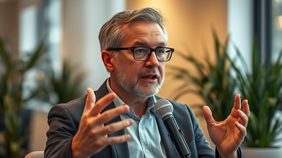 Discussing polyphenol-rich tea benefits indoors with microphone.