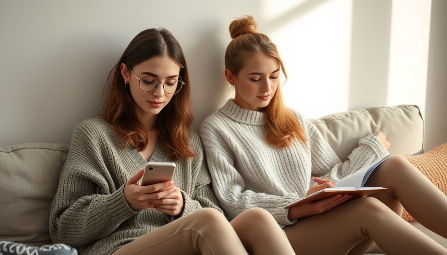 Relaxed women promoting mental reset for parents