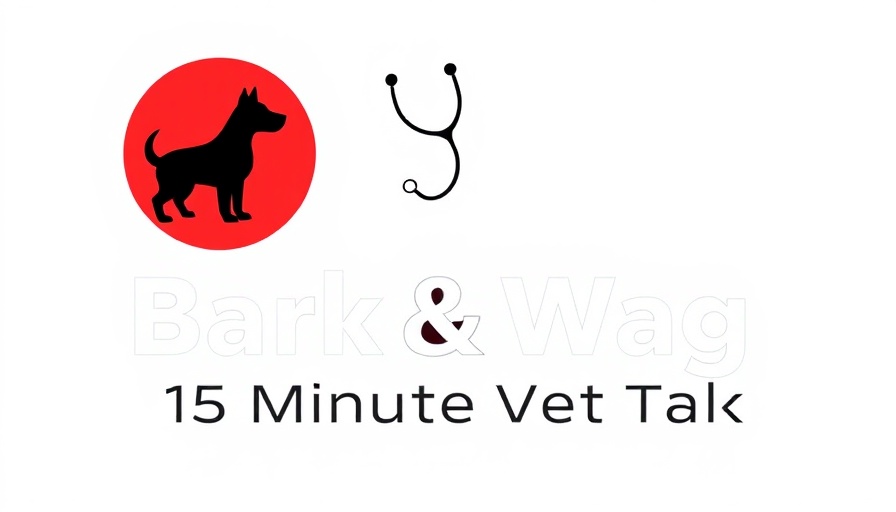 Logo with dog silhouette and stethoscope for vet talk.