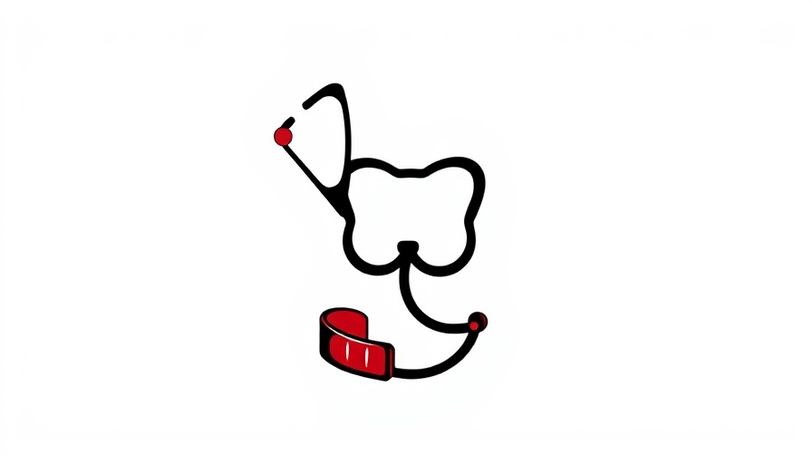 Brave Animal Rescue logo with stethoscope and dog collar design