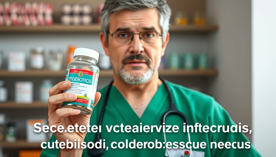 Benefits of probiotics for pets: veterinarian with probiotics.