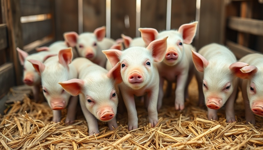 Piglets enjoying the joy of farm life in a straw-filled pen.