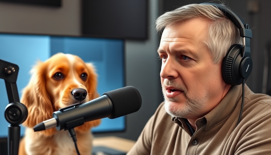 Podcast discussing floppy ears and ear health in dogs with attentive cocker spaniel.