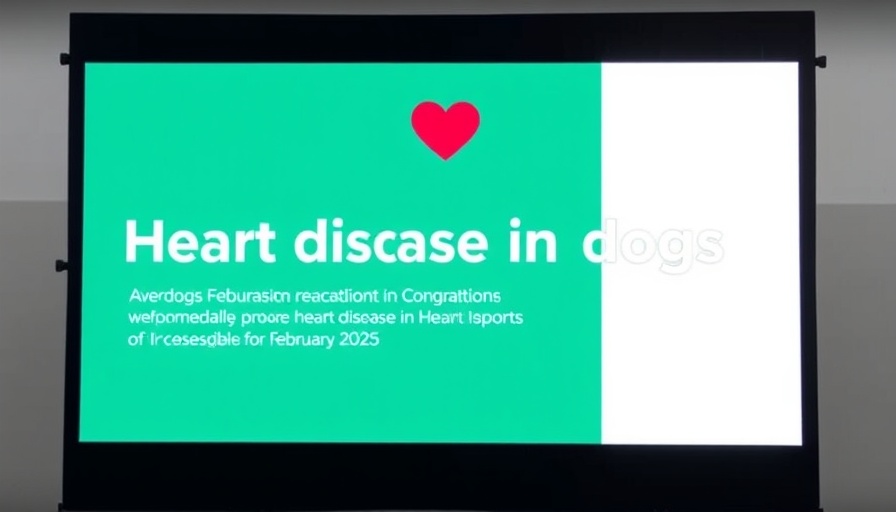 Webinar slide about heart disease in dogs, February 2025.