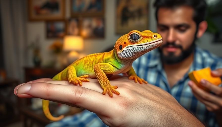 Breeding leachianus geckos interaction in indoor setting.