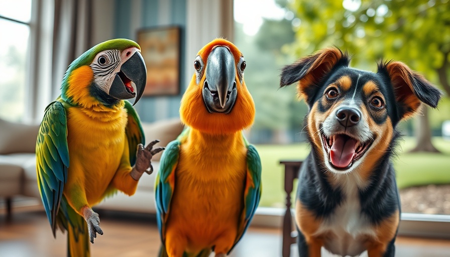 Funny animal moments with dog and bird antics