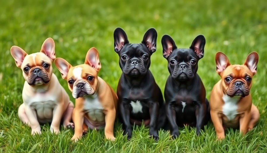 Types of French Bulldogs: American and European varieties in a grassy field.