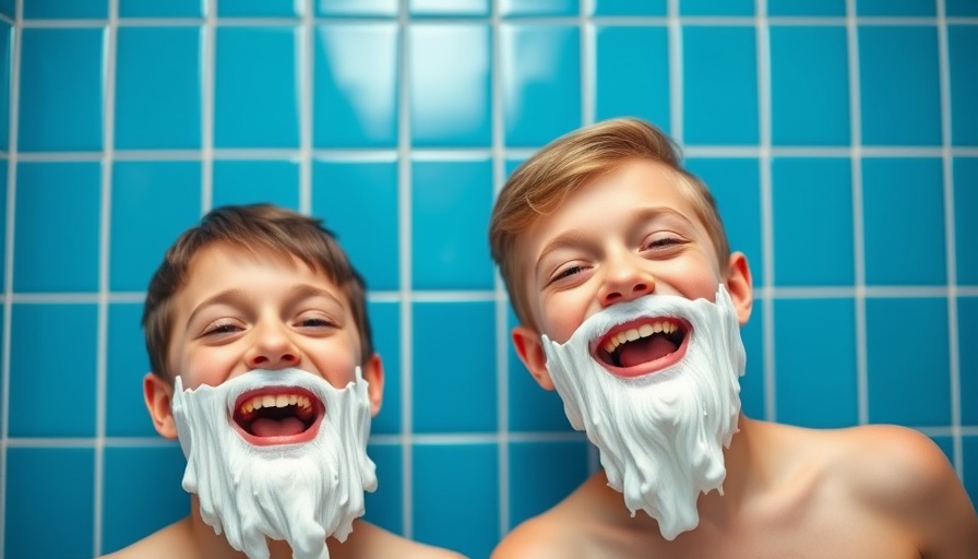 Kid Stories: Playful moment of bonding with shaving cream.