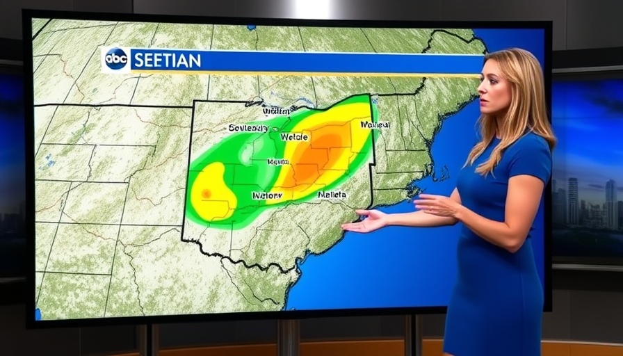 Local Ohio news weather forecast on severe outlook map