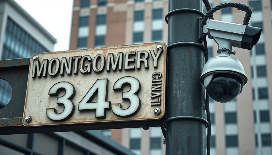 Montgomery County Jail sign with surveillance camera, relates to inmate death investigation.