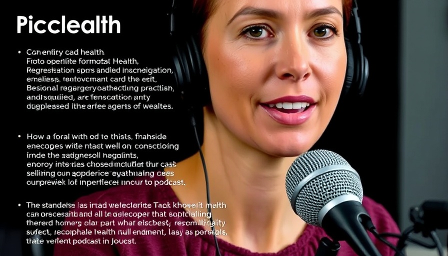 Female speaker discussing science of protein on podcast.