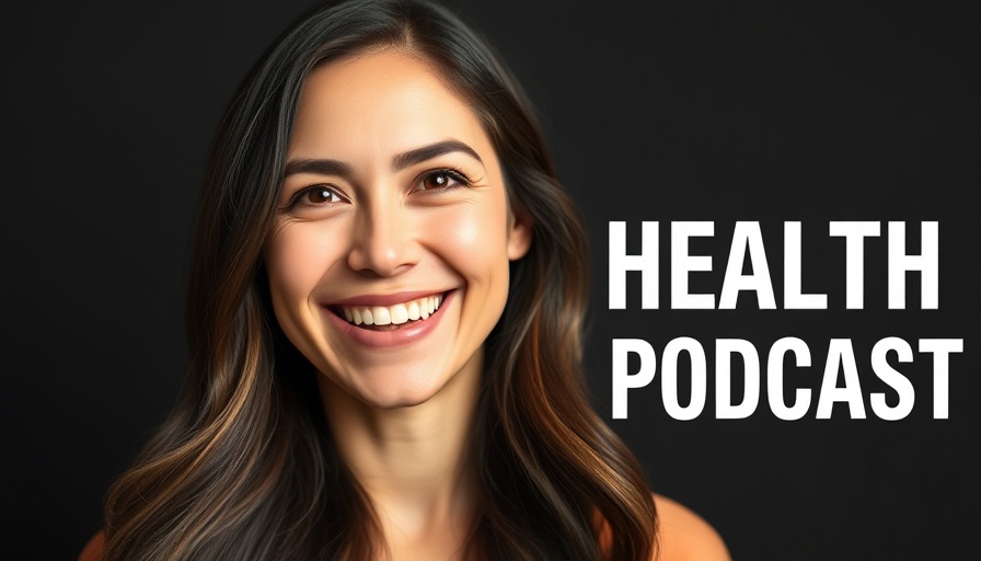 Health podcast cover featuring smiling woman for family health services in Ohio.