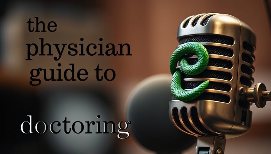 Vintage microphone with podcast title, nutrition essentials for families.