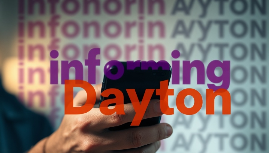 Foster Care Dayton Ohio information scene on a smartphone.