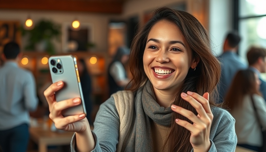 Woman demonstrates travel hack for iPhone security indoors